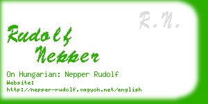 rudolf nepper business card